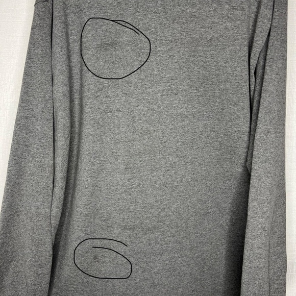 VTG 90's NIKE WHITE TAG 2XL Long Sleeve Grey Turtleneck Embroidered Swoosh USA - Picture 2 of 9